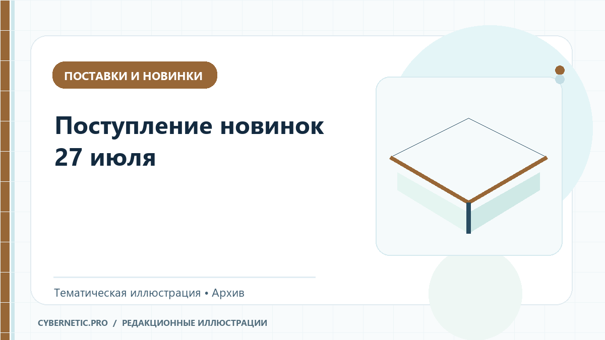 Тематическая иллюстрация к архивной статье: Поступление новинок 27 июля