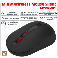 Беспроводная мышь Xiaomi MIIIW Wireless Mouse Silent Black MWMM01
