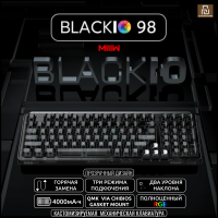 Клавиатура MIIIW BlackIO98 Беспроводная Механическая Программируемая с RGB Подсветкой Black Gold
