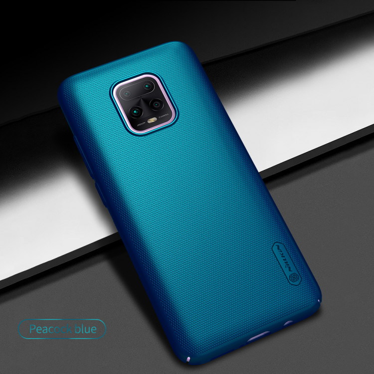 Чехол для Xiaomi Redmi 10X 5G / 10X 5G Pro Nillkin Frosted синий (бампер + подставка)