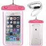 Водонепроницаемый непромокаемый герметичный чехол для телефона до 6.7 дюймов, для съемки под водой и документов, размер XL, светящийся розовый