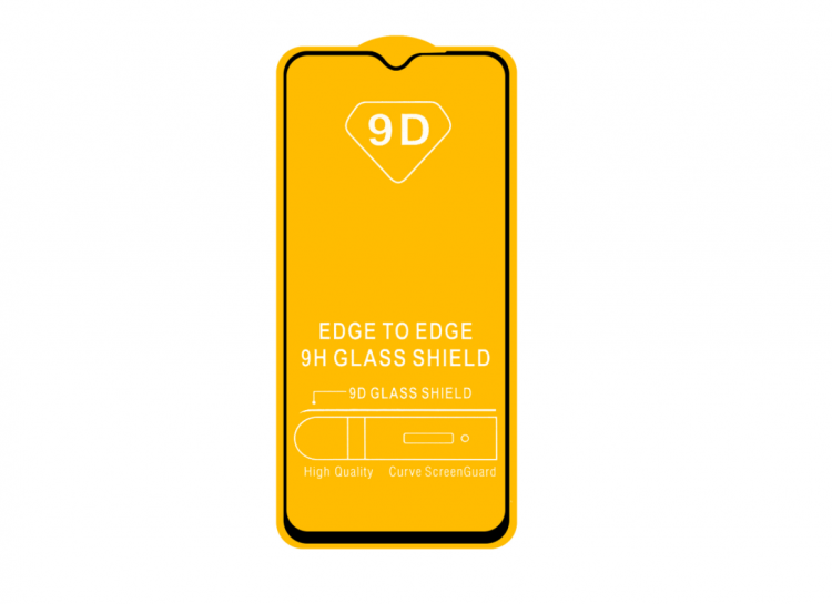 Защитное стекло Xiaomi Redmi 9T Poco M3 с рамкой 9H 9D