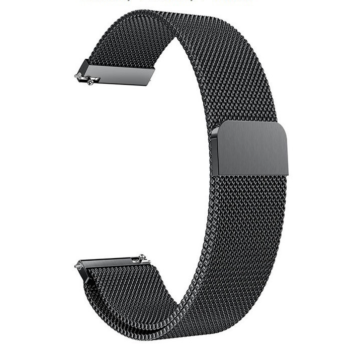 22 мм Черный Браслет для часов Oliva Melance магнитная застежка + 2 шпильки быстросъём