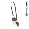 Кабель MicroUSB 20 см в колбе MLD