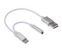 AUX переходник Usb Type-C до Jack 3.5 мм 20 см