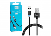 Магнитный кабель Type-C в нейлоновой оплетке ISA MC-03