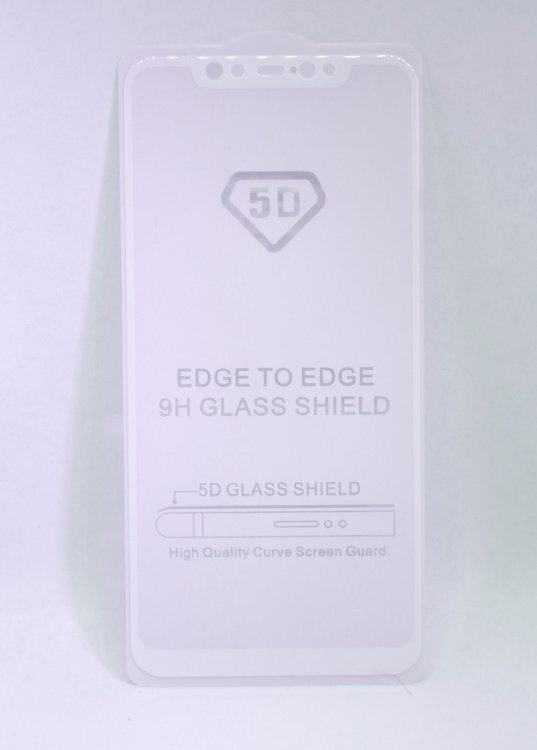 Стекло для Xiaomi Mi 8 (5D с рамкой)